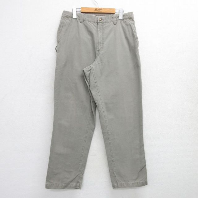 W34★古着 コロンビア COLUMBIA パンツ メンズ 00年代 00s ダック地 コットン グレー 25jul16 中古 ボトムス ロング