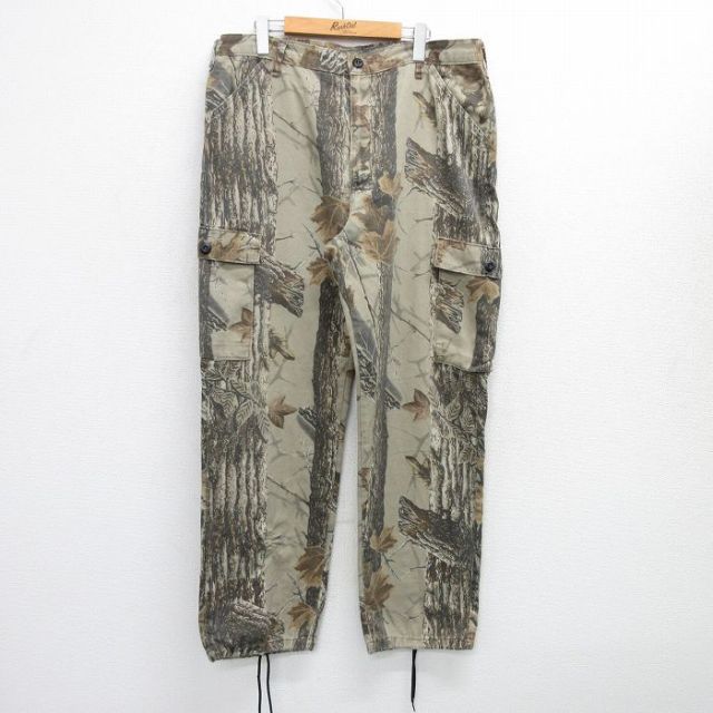 W38★古着 リバティ カーゴ パンツ メンズ 90年代 90s リアルツリー 茶他 ブラウン 25jul17 中古 ボトムス ロング