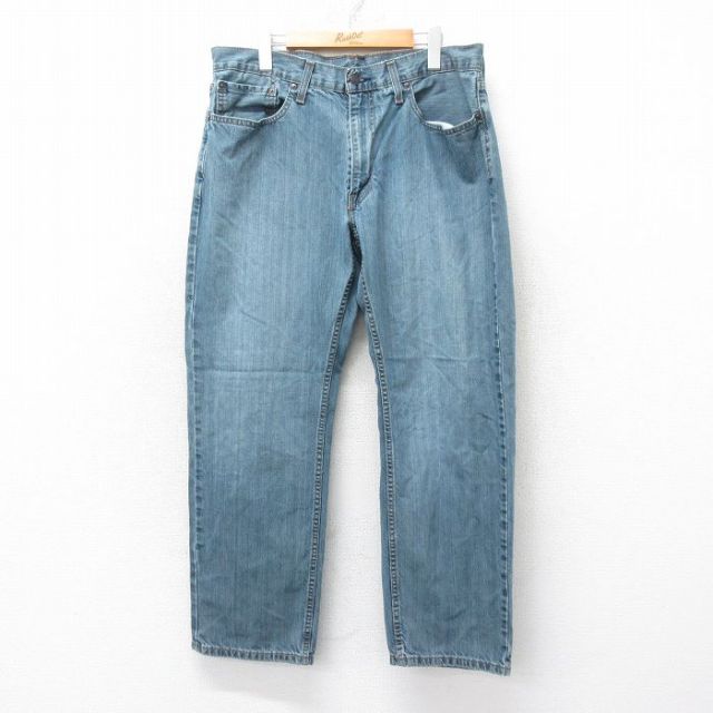 W36★古着 リーバイス Levis 559 ジーンズ メンズ コットン 紺 ネイビー デニム 25jul24 中古 ボトムス ジーパン Gパン ロング パンツ