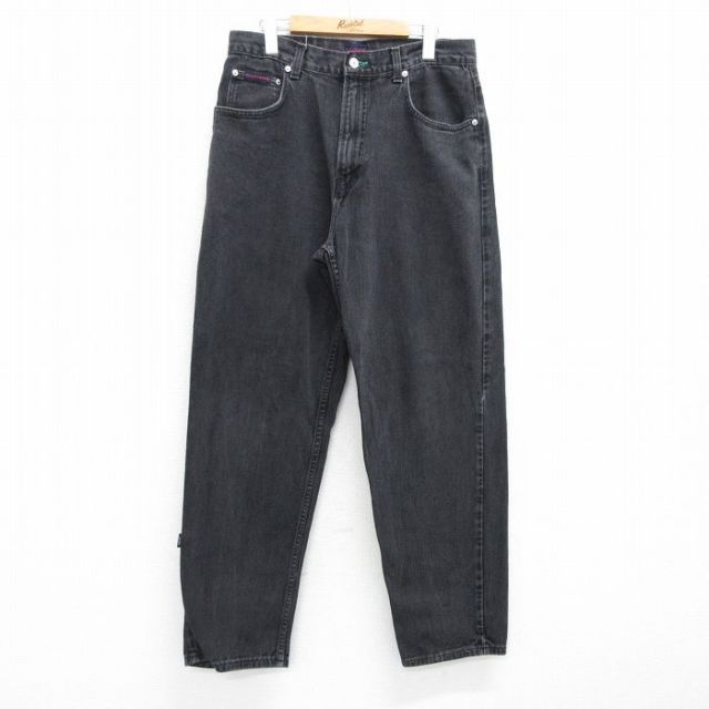 【50%OFF】トミーヒルフィガー 90s ジーンズ ブラック W32 | 古着