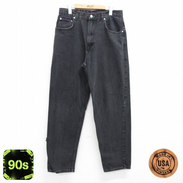 【50%OFF】トミーヒルフィガー 90s ジーンズ ブラック W32 | 古着