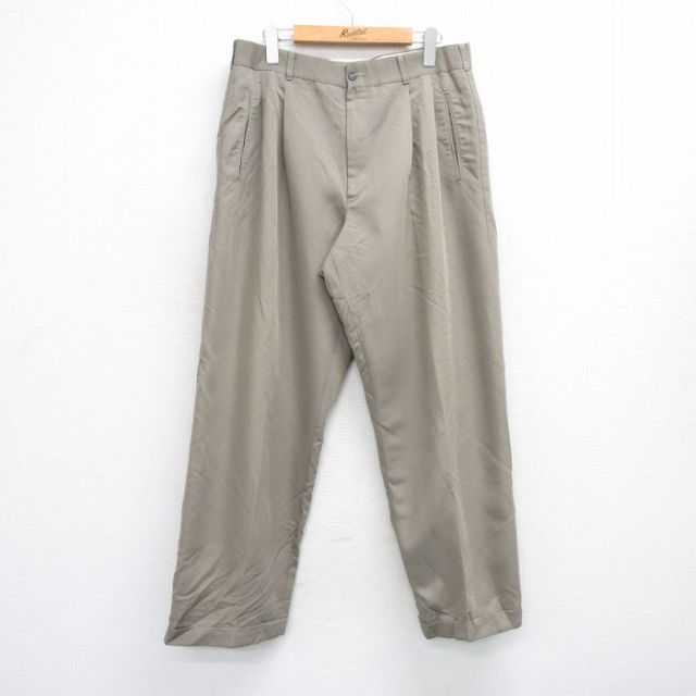 HAGGAR パンツ ベージュ W33 | 古着