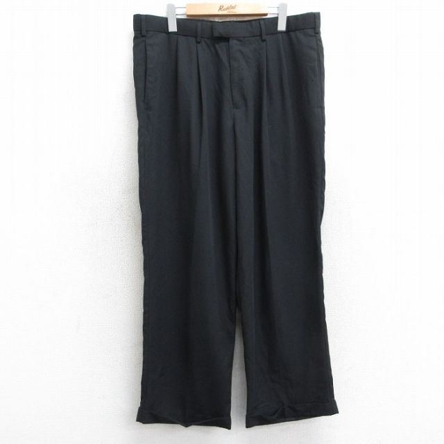 W36★古着 ドッカーズ スラックス パンツ メンズ 黒 ブラック 25jul30 中古 ボトムス ロング