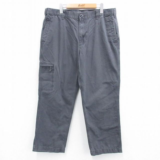 W38★古着 ドッカーズ パンツ メンズ ダック地 コットン 濃グレー 25jul30 中古 ボトムス ロング