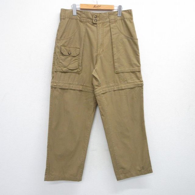 【20%OFF】W34★古着 カベラス ベイカー パンツ メンズ コットン 茶系 ブラウン 25jul31 中古 ボトムス ロング