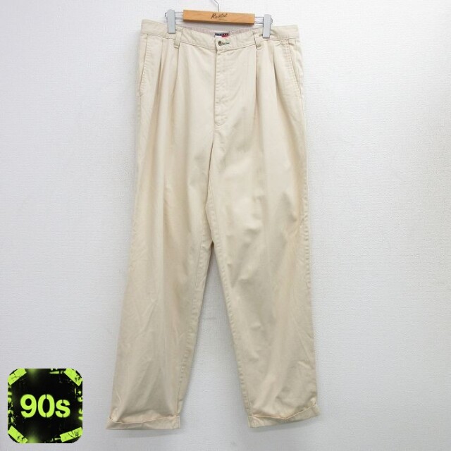 トミーヒルフィガー 90s パンツ カーキ W36 | 古着