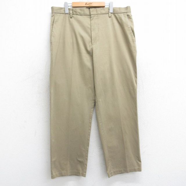 W38★古着 ドッカーズ パンツ メンズ コットン ベージュ カーキ 25aug05 中古 ボトムス ロング