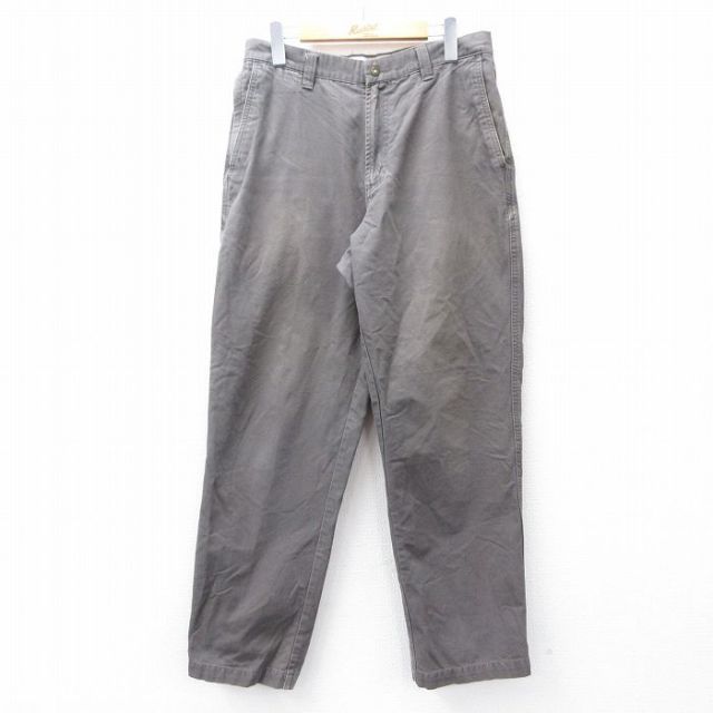 【20%OFF】W32★古着 コロンビア COLUMBIA パンツ メンズ 00年代 00s ダック地 コットン グレー 25aug07 中古 ボトムス ロング