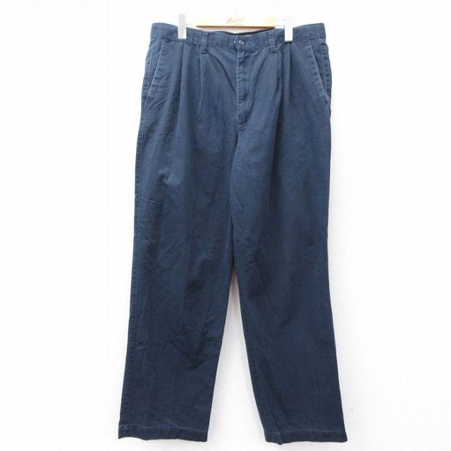W36古着 ドッカーズ パンツ メンズ 00年代 00s コットン 紺 ネイビー 25aug08 中古 ボトムス ロング