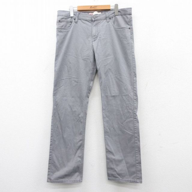 【50%OFF】W38★古着 リーバイス Levis 511 パンツ メンズ グレー 25aug08 中古 ボトムス ロング
