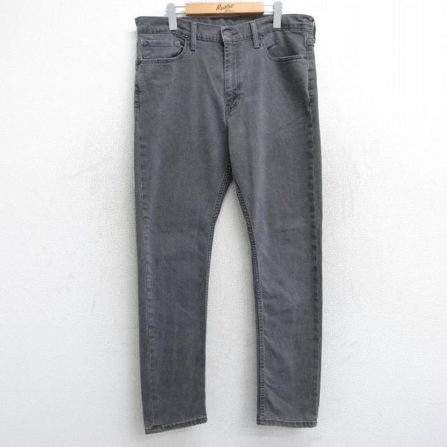 W36★古着 リーバイス Levis 510 ジーンズ メンズ 黒 ブラック デニム 25aug13 中古 ボトムス ジーパン Gパン ロング パンツ