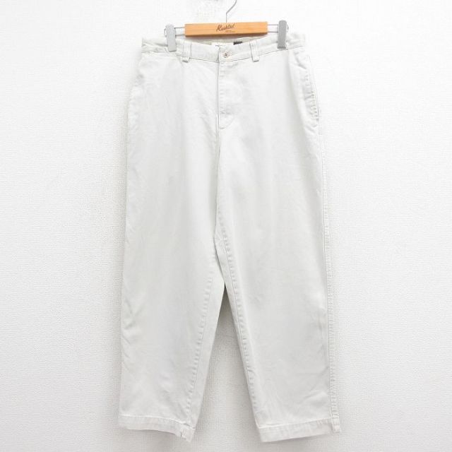 W32★古着 ギャップ GAP チノ パンツ チノパン メンズ 00年代 00s コットン 薄ベージュ カーキ 25aug18 中古 ボトムス ロング