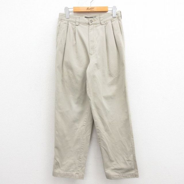 【50%OFF】W30★古着 ギャップ GAP チノ パンツ チノパン メンズ 00年代 00s コットン ベージュ カーキ 25aug18 中古 ボトムス ロング