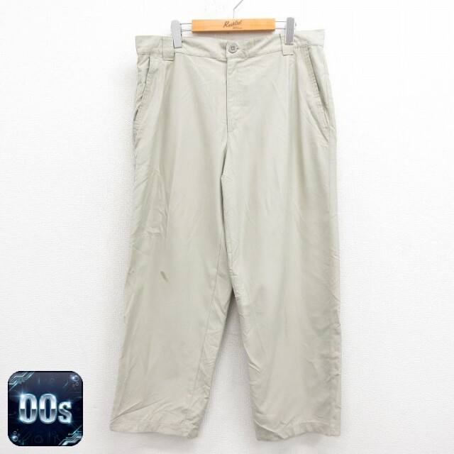 【50%OFF】コロンビア 00s パンツ ワンポイントロゴ ベージュ W36 | 古着