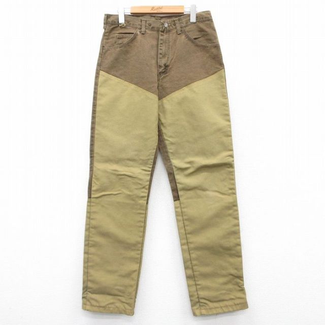 【20%OFF】W31★古着 ラングラー Wrangler ハンティング パンツ メンズ 90年代 90s ダブルニー ダック地 コットン USA製 茶他 ブラウン 【spe】 25aug20 中古 ボトムス ロング