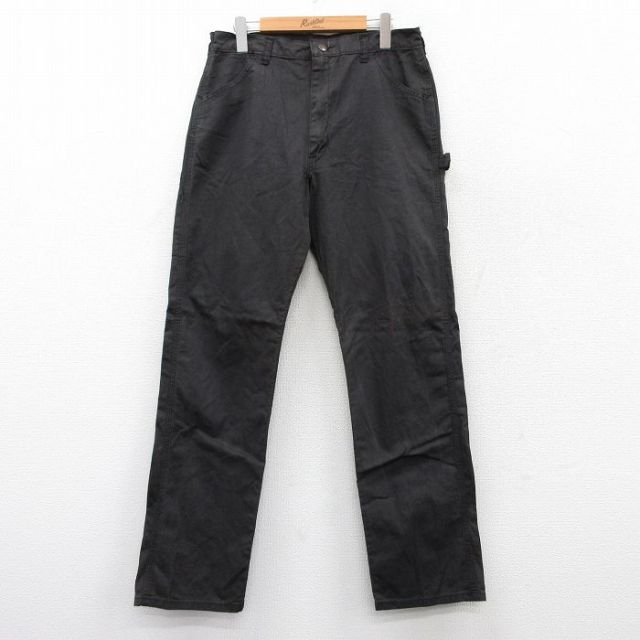 【50%OFF】W31★古着 DEE CEE ペインター パンツ メンズ 80年代 80s コットン 濃茶 ブラウン 25aug21 中古 ボトムス ロング