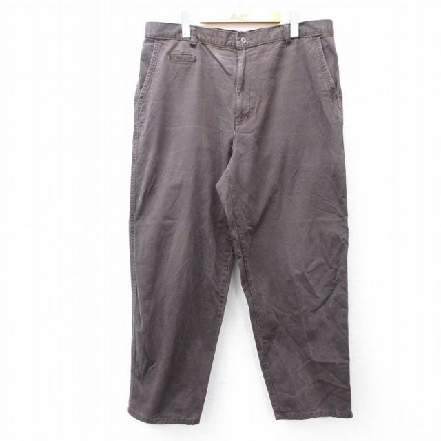 W37★古着 ドッカーズ パンツ メンズ 90年代 90s コットン 茶 ブラウン 25aug21 中古 ボトムス ロング