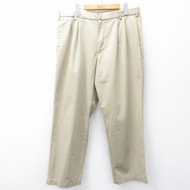 【20%OFF】W35★古着 ドッカーズ パンツ メンズ ベージュ カーキ 25aug21 中古 ボトムス ロング