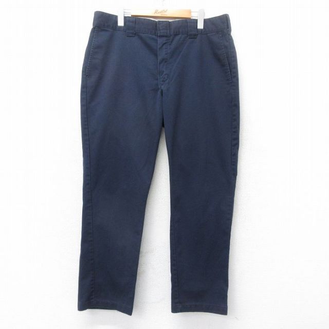 W38★古着 デッキーズ ワーク パンツ メンズ 紺 ネイビー 25sep01 中古 ボトムス ロング
