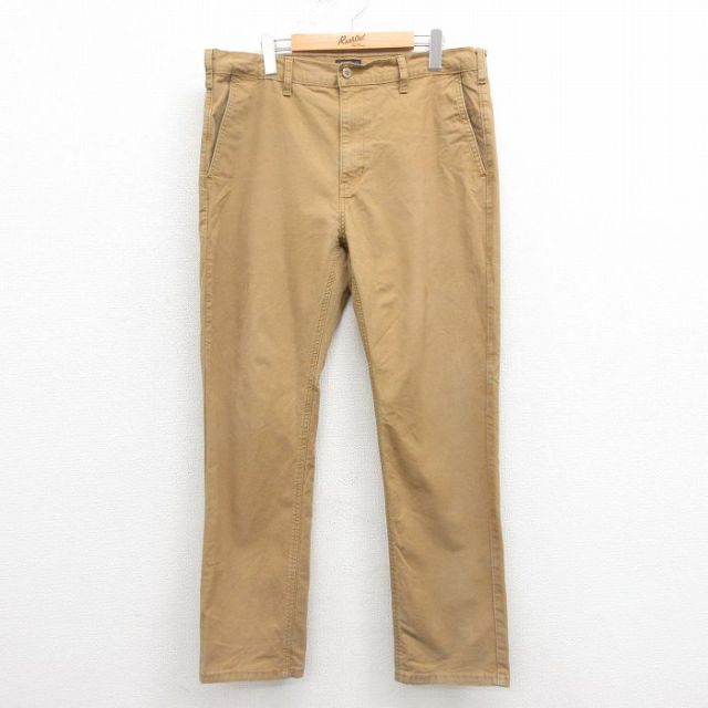 W37★古着 リーバイス Levis パンツ メンズ ダック地 茶 ブラウン 25sep05 中古 ボトムス ロング