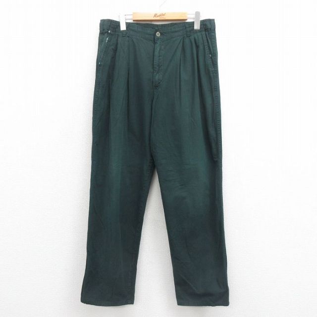 【50%OFF】ドッカーズ 90s パンツ グリーン W34 | 古着