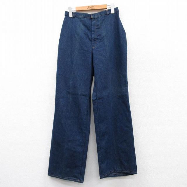 W27★古着 リーバイス Levis ジーンズ メンズ 80年代 80s タロン 濃紺 ネイビー デニム 【spe】 25sep10 中古 ボトムス ジーパン Gパン ロング パンツ