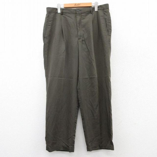 W35 パンツ グリーン | 古着