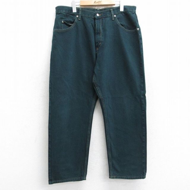 【50%OFF】ラングラー W37 ジーンズ グリーン | 古着