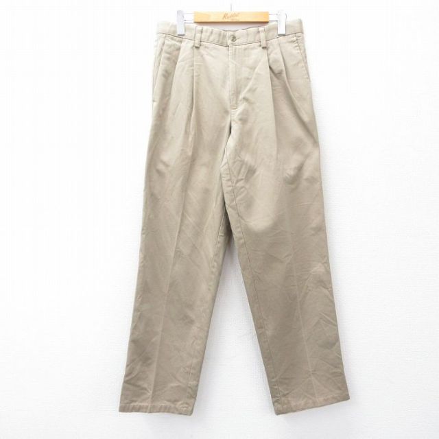 【20%OFF】W31★古着 ドッカーズ パンツ メンズ ベージュ カーキ 25sep13 中古 ボトムス ロング