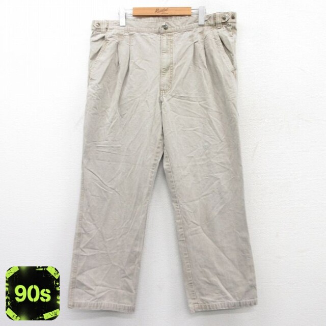 【50%OFF】エディーバウアー 90s パンツ カーキ W39 | 古着