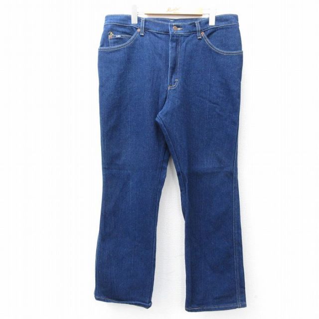 W39★古着 リー Lee ジーンズ メンズ 濃紺 ネイビー デニム 25sep17 中古 ボトムス ジーパン Gパン ロング パンツ