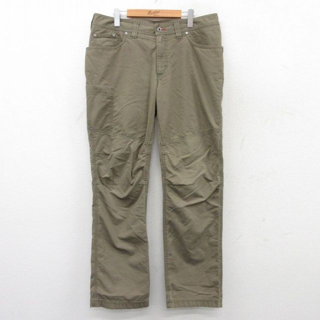 W36★古着 エルエルビーン LLBEAN パンツ メンズ 00年代 00s 緑 グリーン 25sep18 中古 ボトムス ロング