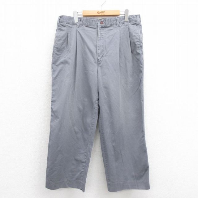W35★古着 ドッカーズ パンツ メンズ 90年代 90s コットン USA製 グレー 25sep22 中古 ボトムス ロング