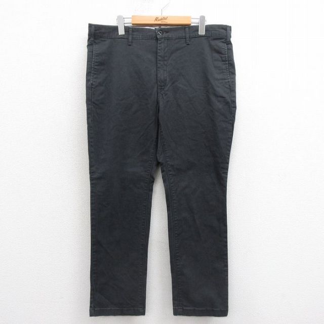 W38★古着 リーバイス Levis パンツ メンズ 黒 ブラック 25sep22 中古 ボトムス ロング