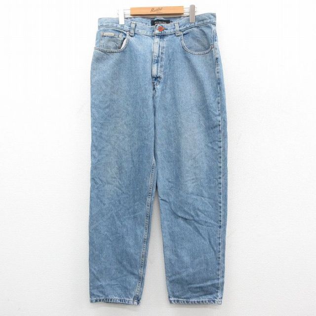 【50%OFF】カルバンクライン テーパードジーンズ ネイビー W35 | 古着