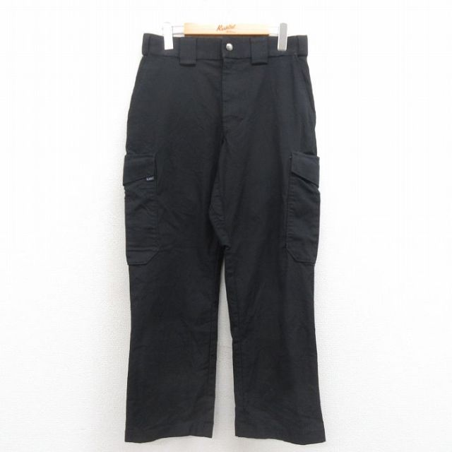 W30★古着 5.11タクティカル カーゴ パンツ メンズ リップストップ 黒 ブラック 25sep25 中古 ボトムス ロング