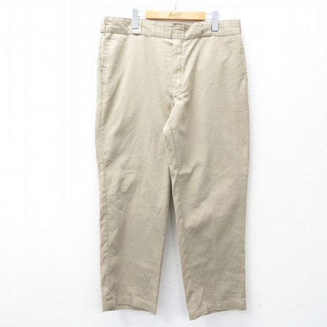 W38★古着 ディッキーズ Dickies ワーク パンツ メンズ 874 ベージュ カーキ 25sep27 中古 ボトムス ロング