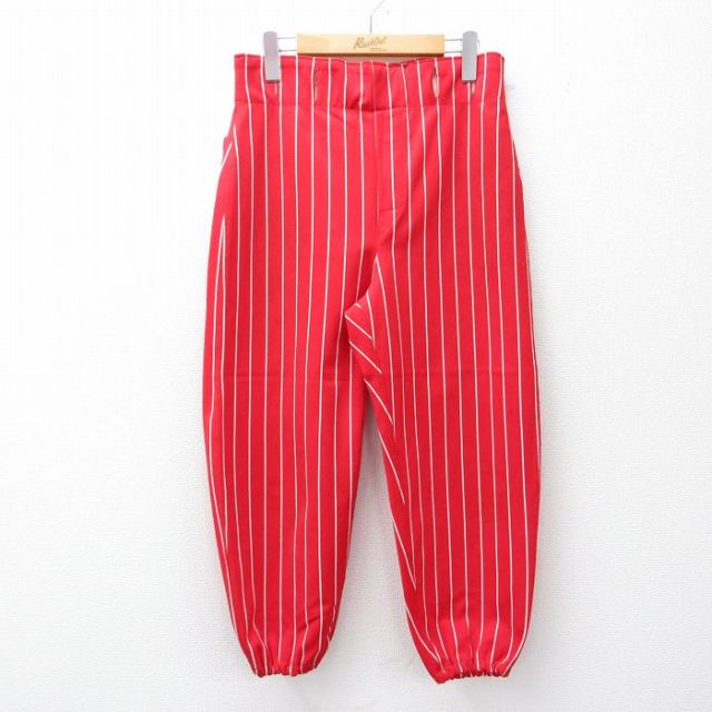W33★古着 ラッセル ビンテージ パンツ メンズ 70年代 70s USA製 赤他 レッド ストライプ 【spe】 25sep27 中古 ボトムス ロング