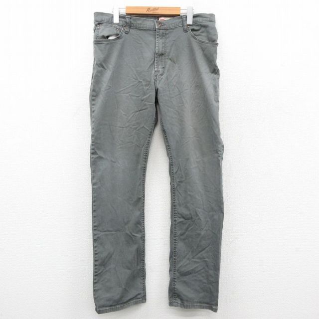 【20%OFF】W35★古着 ラングラー Wrangler パンツ メンズ 緑系 グリーン 25sep29 中古 ボトムス ロング