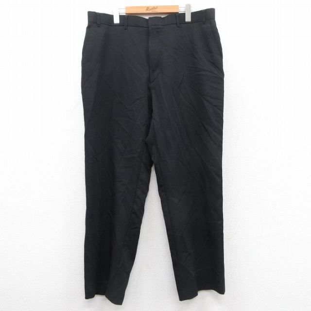 W38★古着 リーバイス Levis アクション スラックス パンツ メンズ 80年代 80s USA製 黒 ブラック 【spe】 25oct01 中古 ボトムス ロング