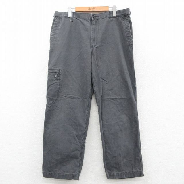 W36★古着 ドッカーズ パンツ メンズ コットン グレー 25oct03 中古 ボトムス ロング
