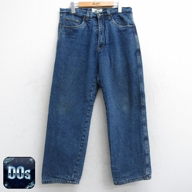 【50%OFF】00s ジーンズ 内側フリース ネイビー W33 | 古着