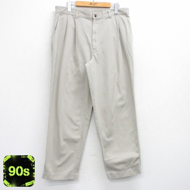 【50%OFF】W34 90s パンツ ベージュ | 古着
