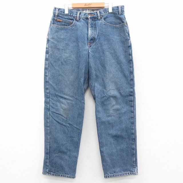 【50%OFF】エディーバウアー ジーンズ 内側フランネル ネイビー W36 | 古着