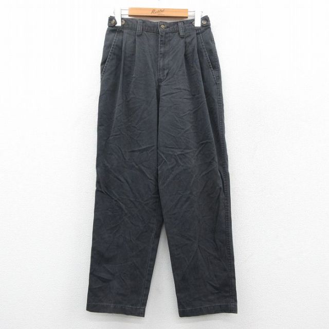 古着通販 W28☆古着 ドッカーズ パンツ メンズ 00年代 00s コットン 黒