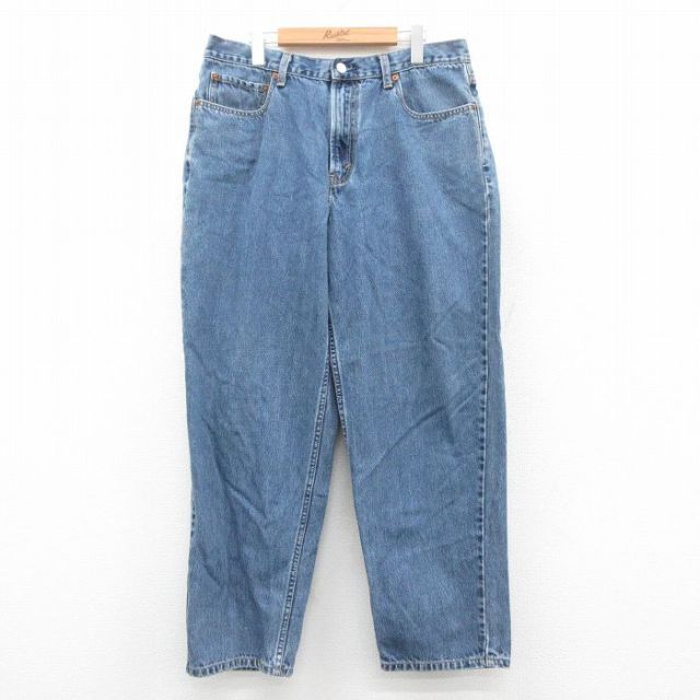 W34★古着 リーバイス Levis 560 ジーンズ メンズ テーパード 紺 ネイビー デニム 【spe】 25oct18 中古 ボトムス ジーパン Gパン ロング パンツ