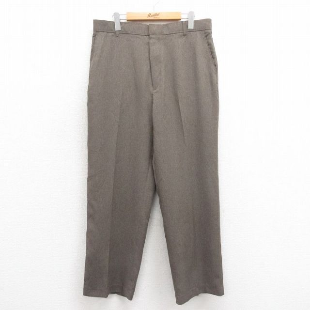 W34★古着 リーバイス Levis アクション スラックス パンツ メンズ 90年代 90s 茶 ブラウン 25oct18 中古 ボトムス ロング
