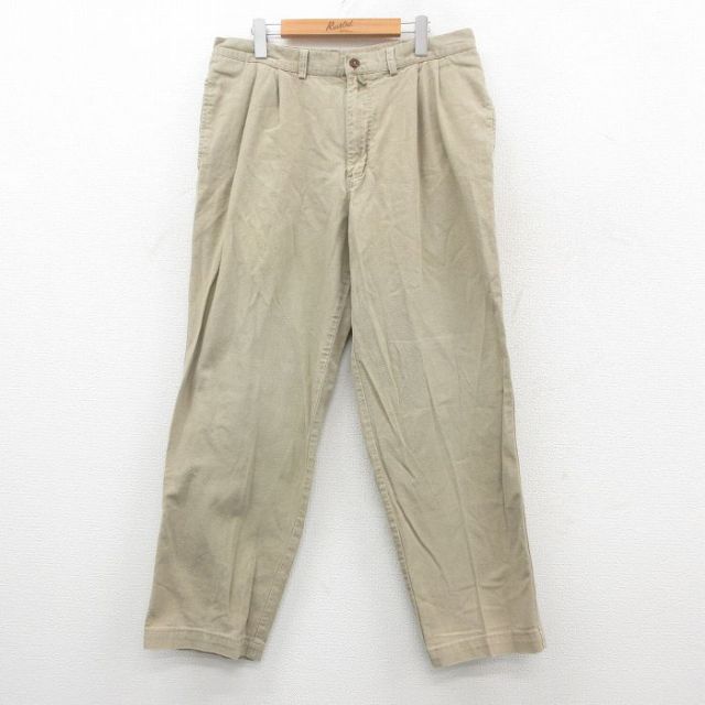 W33★古着 パタゴニア patagonia パンツ メンズ コットン ベージュ カーキ 25oct23 中古 ボトムス ロング