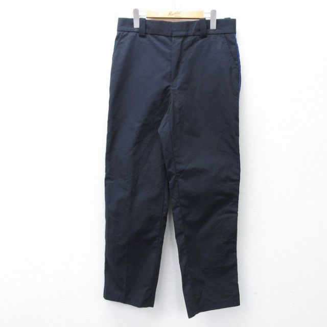 W32★古着 パンツ メンズ USA製 濃紺 ネイビー 25oct27 中古 ボトムス ロング