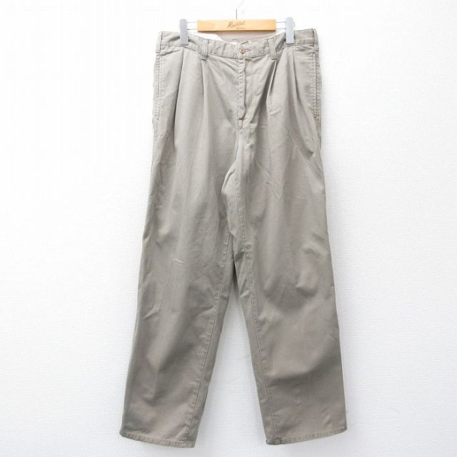 【50%OFF】カルバンクライン W32 パンツ カーキ | 古着